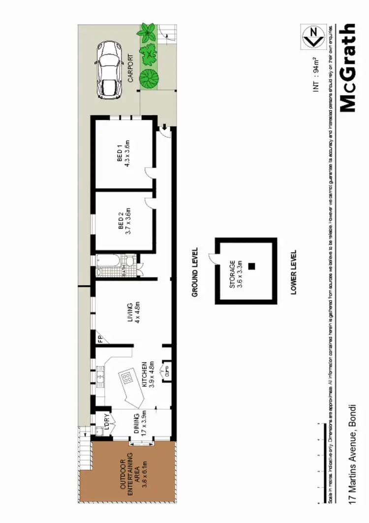 Floorplan of Homely house listing, 17 Martins Avenue, Bondi NSW 2026