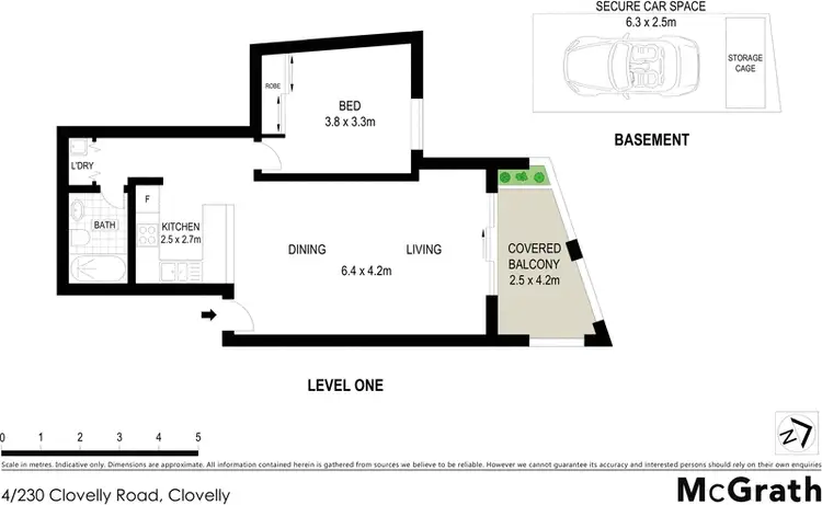 Floorplan of Homely apartment listing, 4/230 Clovelly Road, Clovelly NSW 2031