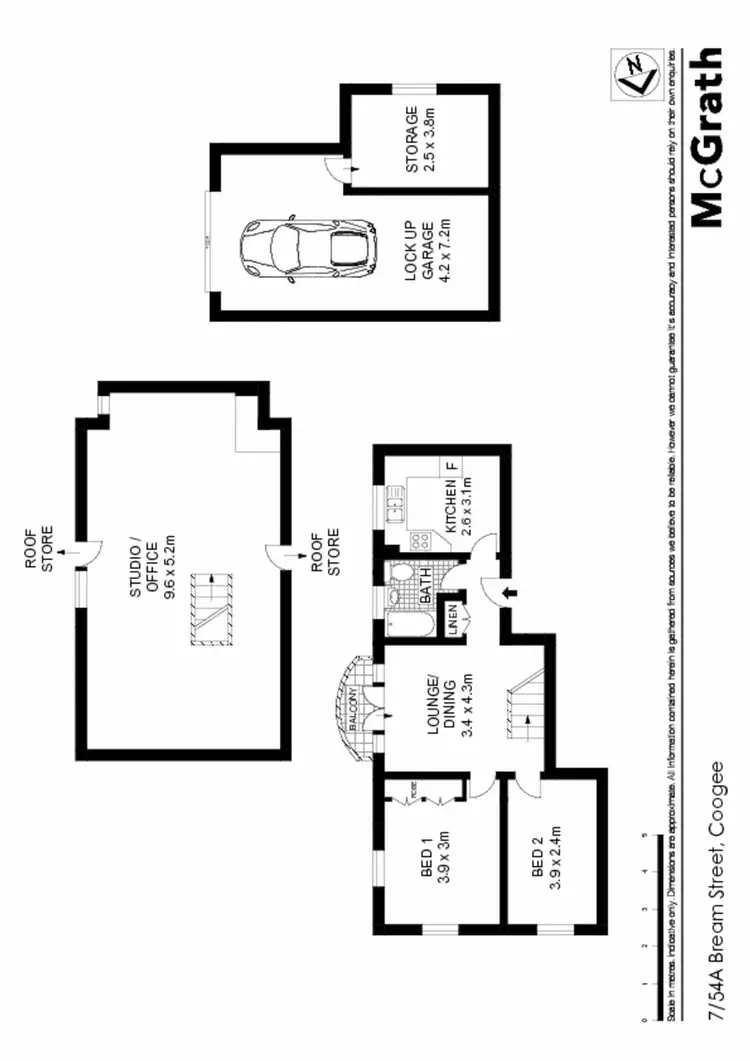 Floorplan of Homely apartment listing, 7/54A Bream Streeet, Coogee NSW 2034