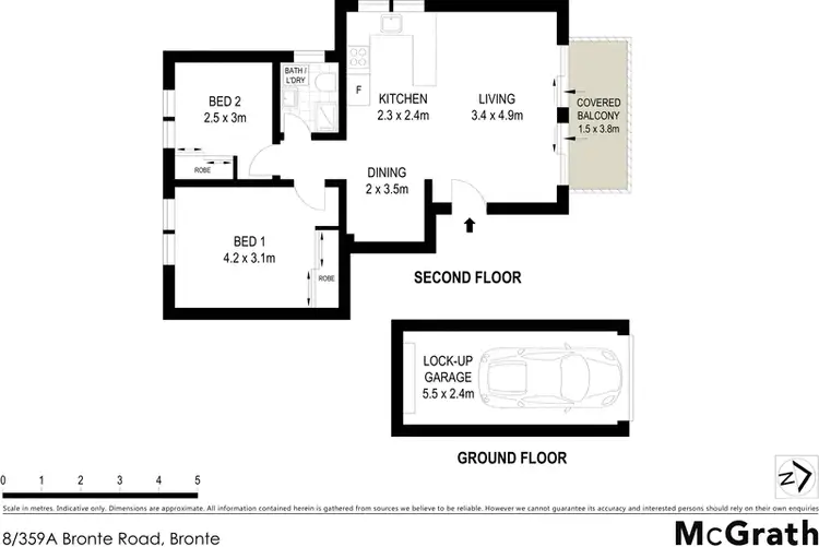Floorplan of Homely apartment listing, 8/359A Bronte Road, Bronte NSW 2024