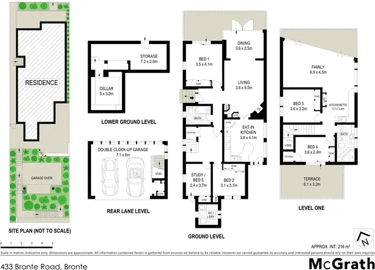 Floorplan of Homely house listing, 433 Bronte Road, Bronte NSW 2024