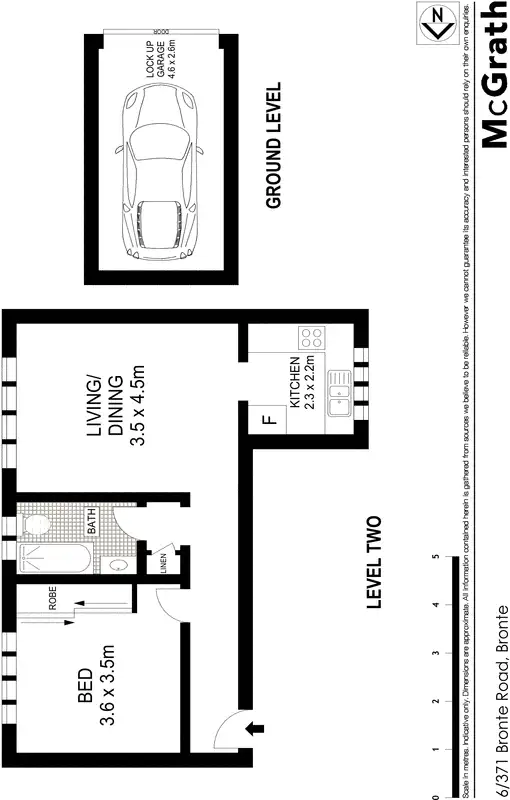 Floorplan of Homely apartment listing, 6/371 Bronte Road, Bronte NSW 2024
