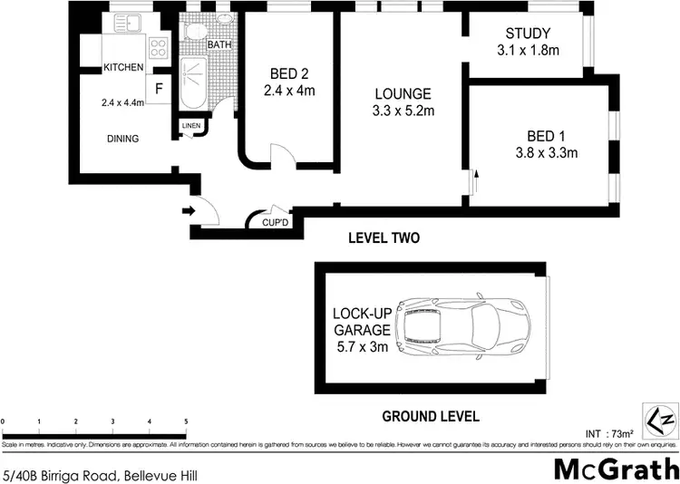 Floorplan of Homely apartment listing, 5/40B Birriga Road, Bellevue Hill NSW 2023