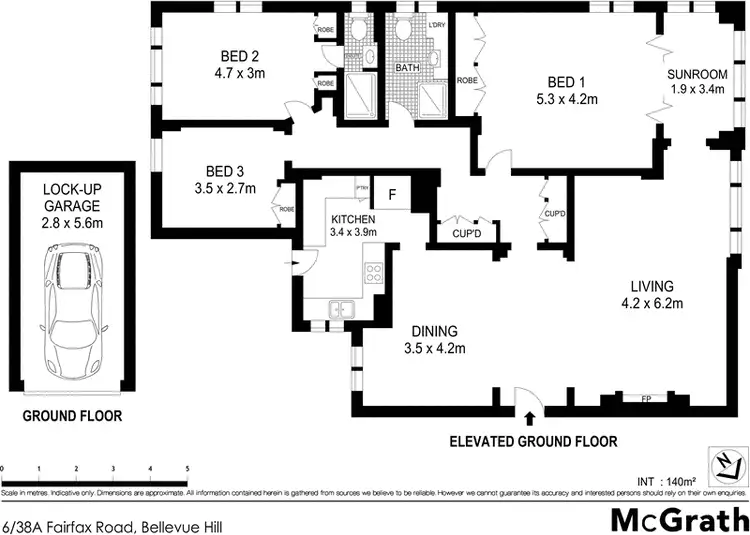 Floorplan of Homely apartment listing, 6/38A Fairfax Road, Bellevue Hill NSW 2023