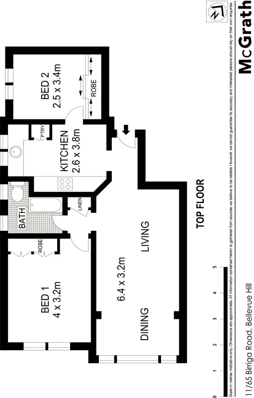Floorplan of Homely apartment listing, 11/65 Birriga Road, Bellevue Hill NSW 2023