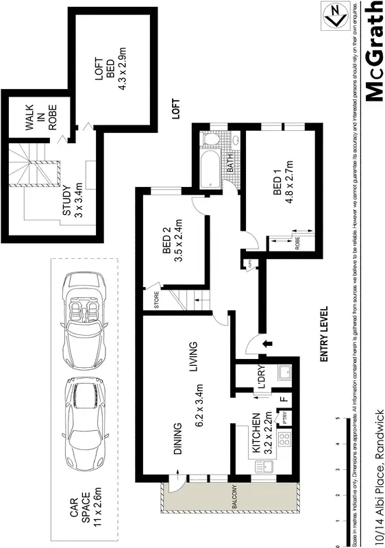 Floorplan of Homely apartment listing, 10/14 Albi Place, Randwick NSW 2031
