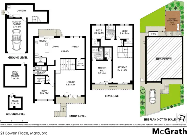 Floorplan of Homely house listing, 21 Bowen Place, Maroubra NSW 2035