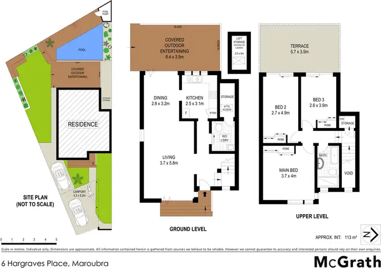 Floorplan of Homely house listing, 6 Hargraves Place, Maroubra NSW 2035