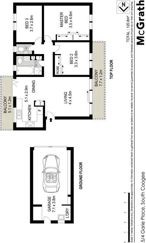 Floorplan of Homely apartment listing, 5/4 Garie Place, Coogee NSW 2034