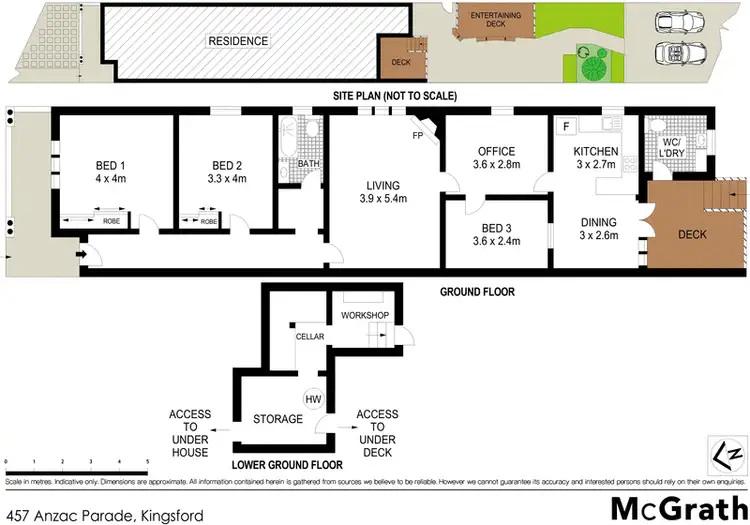 Floorplan of Homely house listing, 457 Anzac Parade, Kingsford NSW 2032