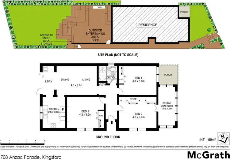Floorplan of Homely house listing, 708 Anzac Parade, Kingsford NSW 2032