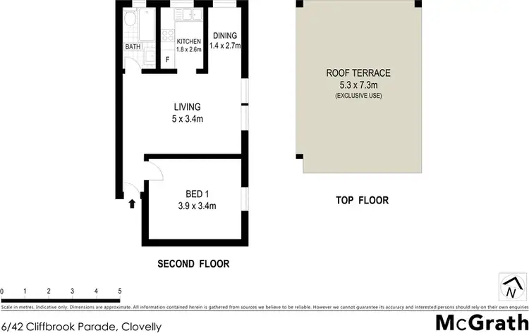 Floorplan of Homely apartment listing, 6/42 Cliffbrook Parade, Clovelly NSW 2031