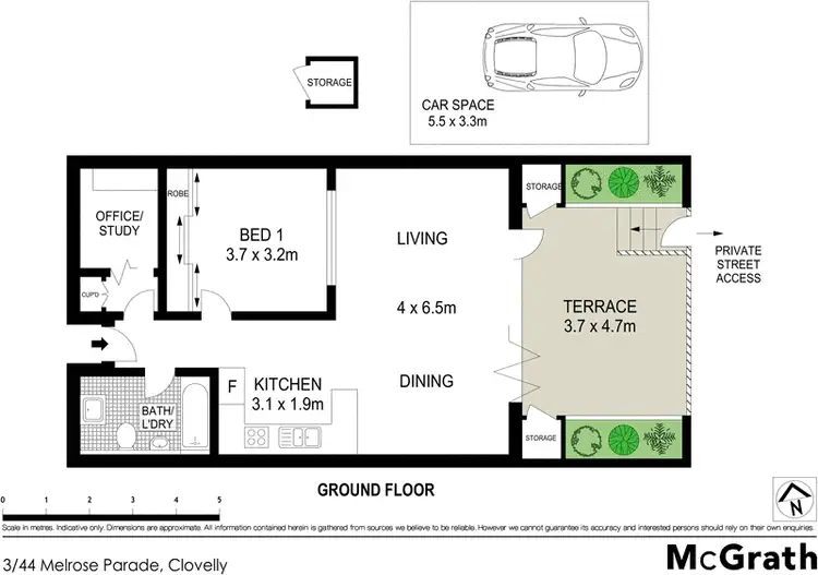 Floorplan of Homely apartment listing, 3/44 Melrose Parade, Clovelly NSW 2031
