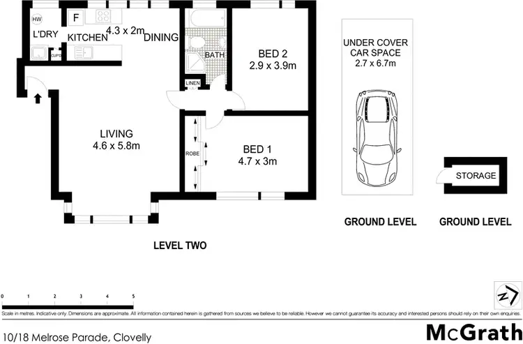 Floorplan of Homely apartment listing, 10/18 Melrose Parade, Clovelly NSW 2031
