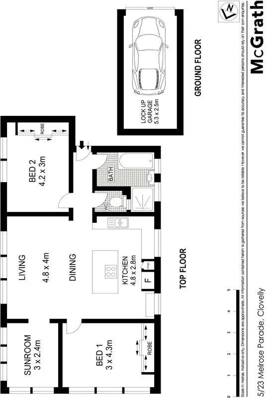 Floorplan of Homely apartment listing, 5/23 Melrose Parade, Clovelly NSW 2031