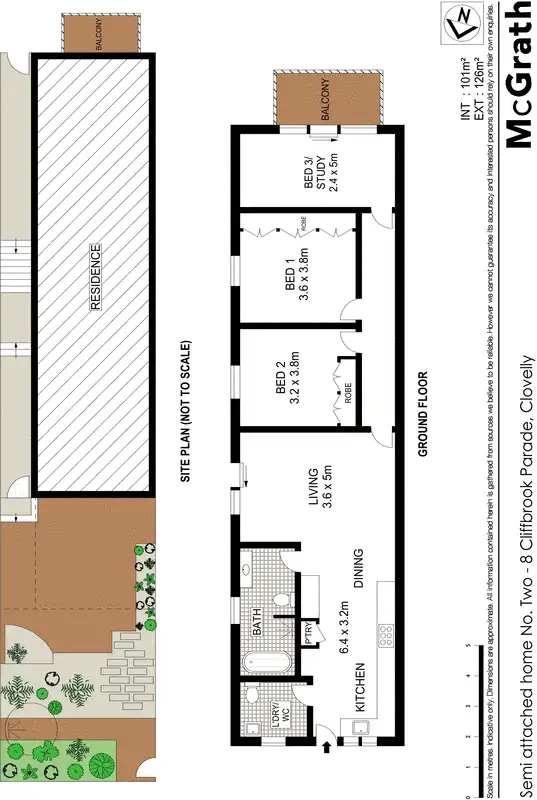 Floorplan of Homely apartment listing, 2/8 Cliffbrook Parade, Clovelly NSW 2031