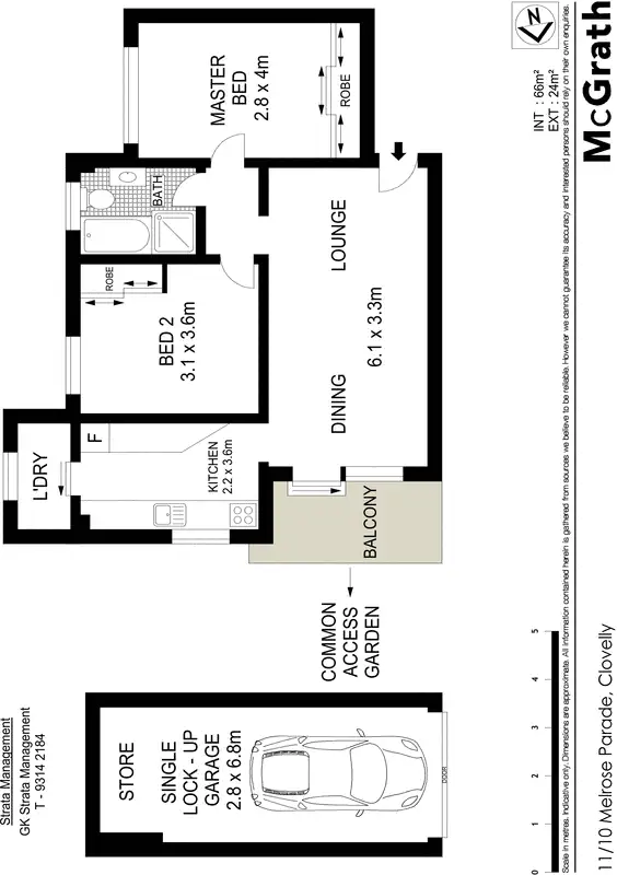 Floorplan of Homely apartment listing, 11/10 Melrose Parade, Clovelly NSW 2031