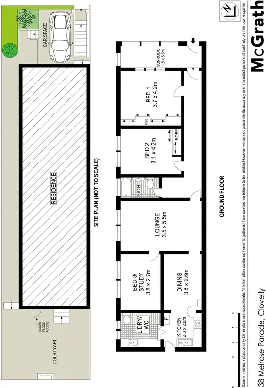 Floorplan of Homely house listing, 38 Melrose Parade, Clovelly NSW 2031