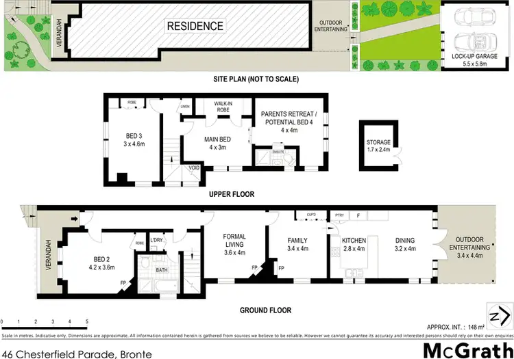 Floorplan of Homely house listing, 46 Chesterfield Parade, Bronte NSW 2024