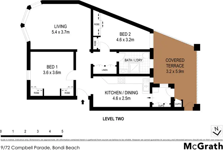 Floorplan of Homely apartment listing, 9/72 Campbell Parade, Bondi Beach NSW 2026