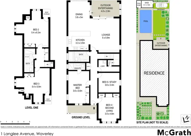 Floorplan of Homely house listing, 1 Langlee Avenue, Waverley NSW 2024