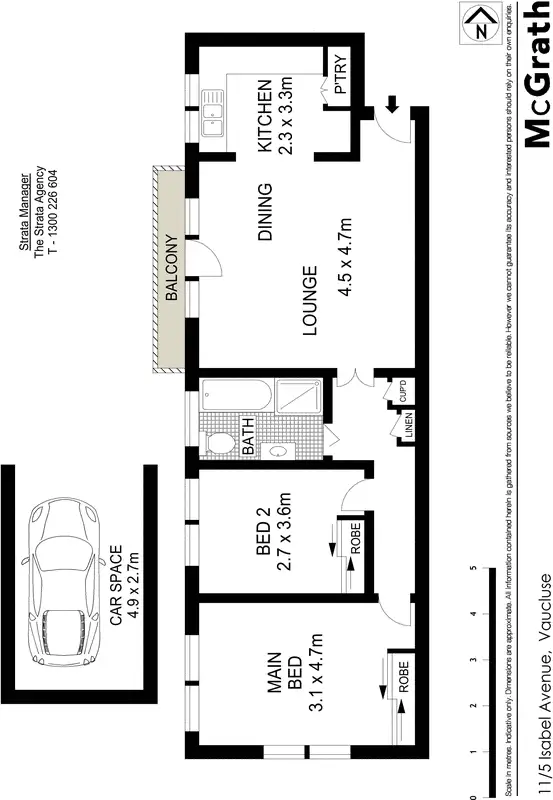 Floorplan of Homely apartment listing, 11/5 Isabel Avenue, Vaucluse NSW 2030