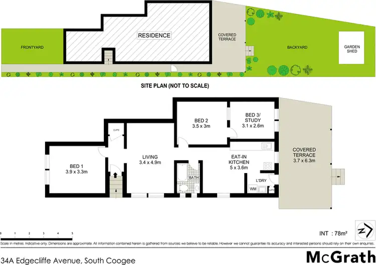 Floorplan of Homely house listing, 34A Edgecliffe Avenue, South Coogee NSW 2034