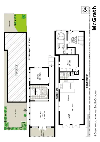 Floorplan of Homely house listing, 4 Greenwood Avenue, South Coogee NSW 2034