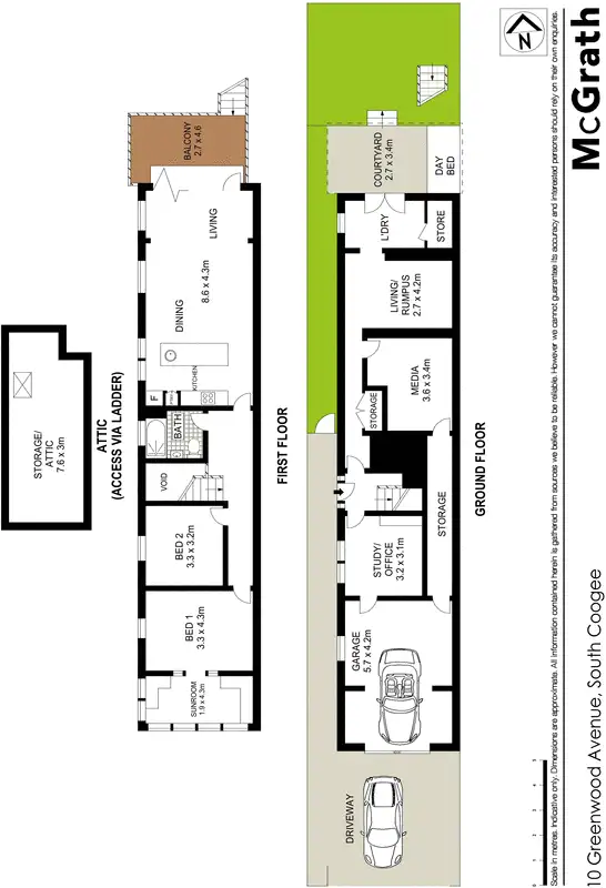 Floorplan of Homely house listing, 10 Greenwood Avenue, South Coogee NSW 2034