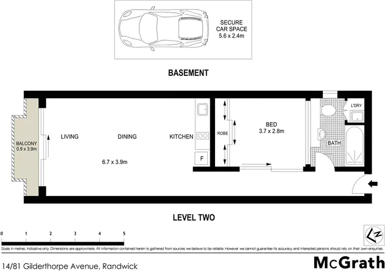 Floorplan of Homely apartment listing, 14/81 Gilderthorpe Avenue, Randwick NSW 2031