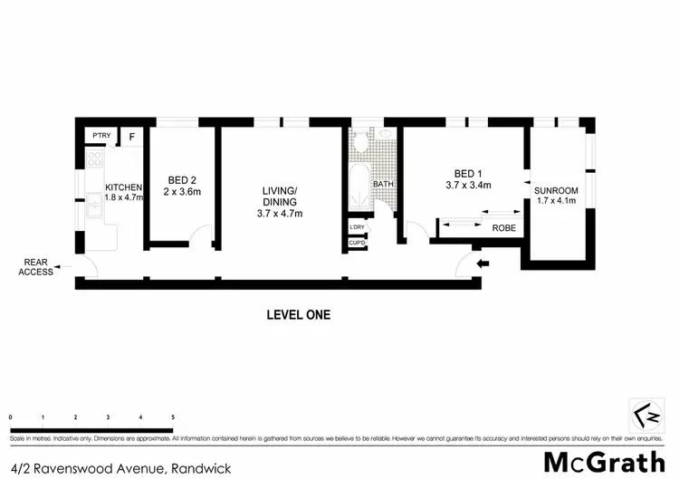 Floorplan of Homely apartment listing, 4/2 Ravenswood Avenue, Randwick NSW 2031