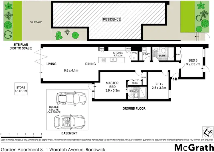 Floorplan of Homely apartment listing, G08/1 Waratah Avenue, Randwick NSW 2031