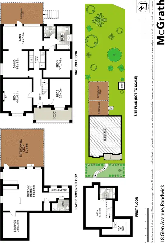 Floorplan of Homely house listing, 18 Glen Avenue, Randwick NSW 2031
