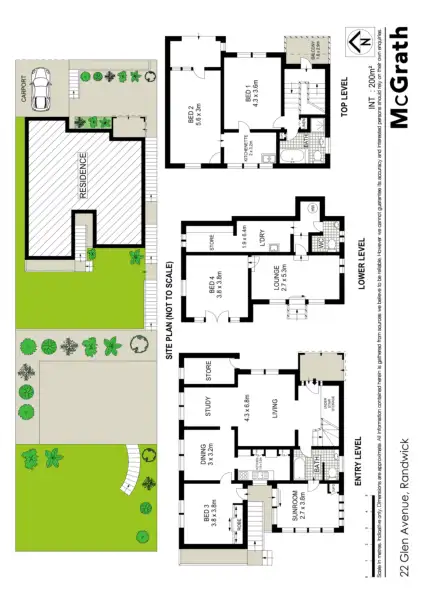 Floorplan of Homely house listing, 22 Glen Avenue, Randwick NSW 2031