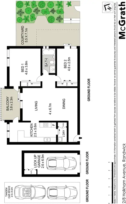 Floorplan of Homely apartment listing, 2/8 Holkham Avenue, Randwick NSW 2031