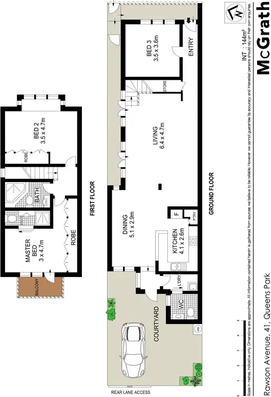Floorplan of Homely house listing, 41 Rawson Avenue, Queens Park NSW 2022