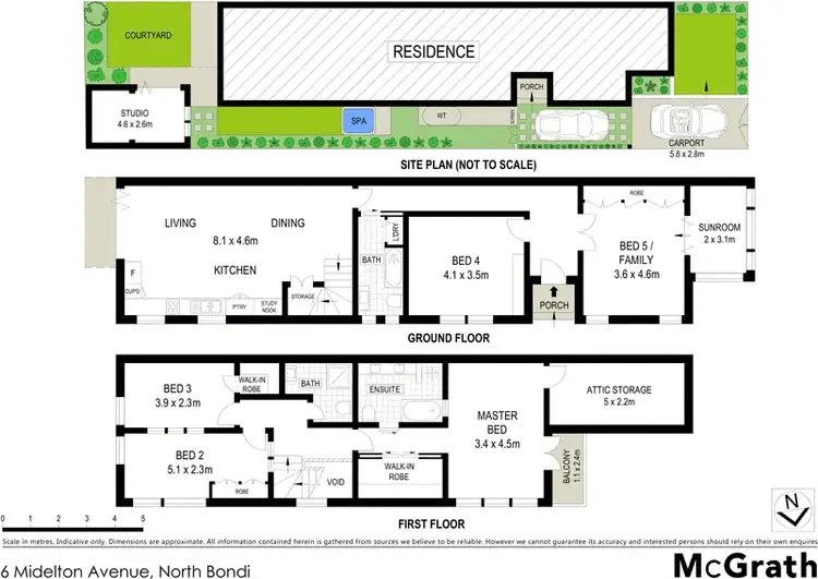 Floorplan of Homely house listing, 6 Midelton Avenue, North Bondi NSW 2026