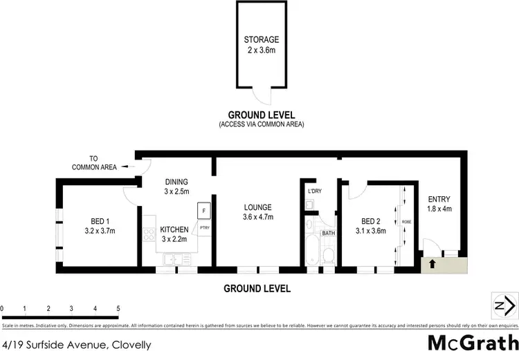 Floorplan of Homely apartment listing, 4/19 Surfside Avenue, Clovelly NSW 2031