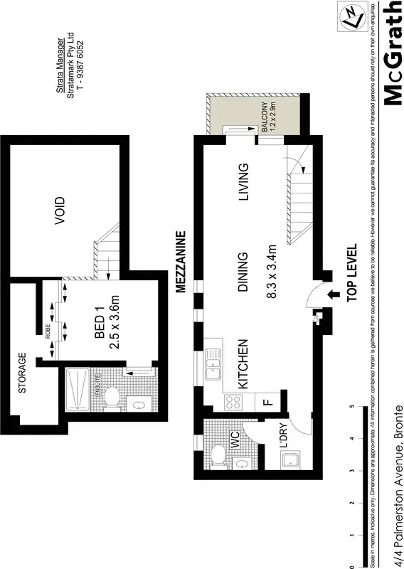 Floorplan of Homely apartment listing, 4/4 Palmerston Avenue, Bronte NSW 2024