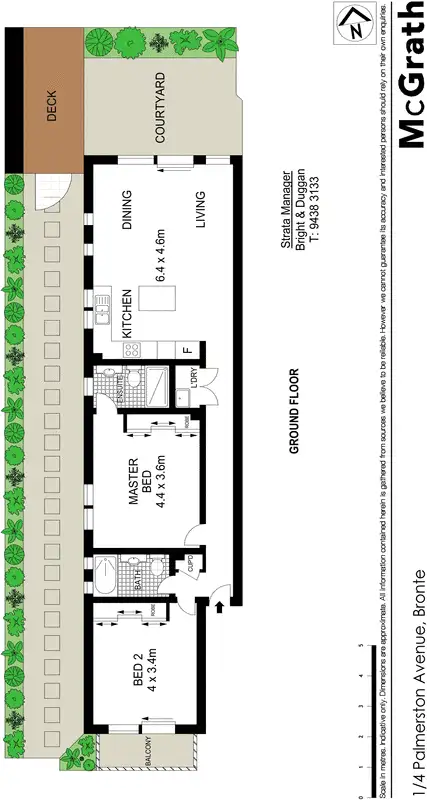 Floorplan of Homely apartment listing, 1/4 Palmerston Avenue, Bronte NSW 2024