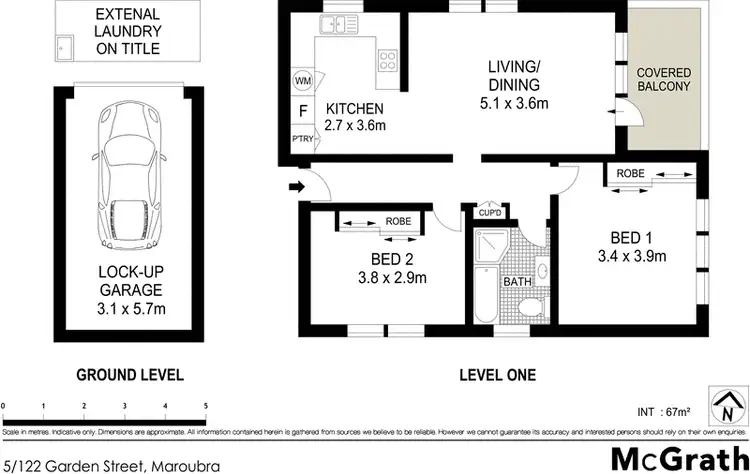 Floorplan of Homely apartment listing, 5/122 Garden Street, Maroubra NSW 2035
