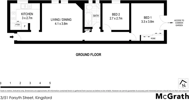 Floorplan of Homely apartment listing, 3/51 Forsyth Street, Kingsford NSW 2032