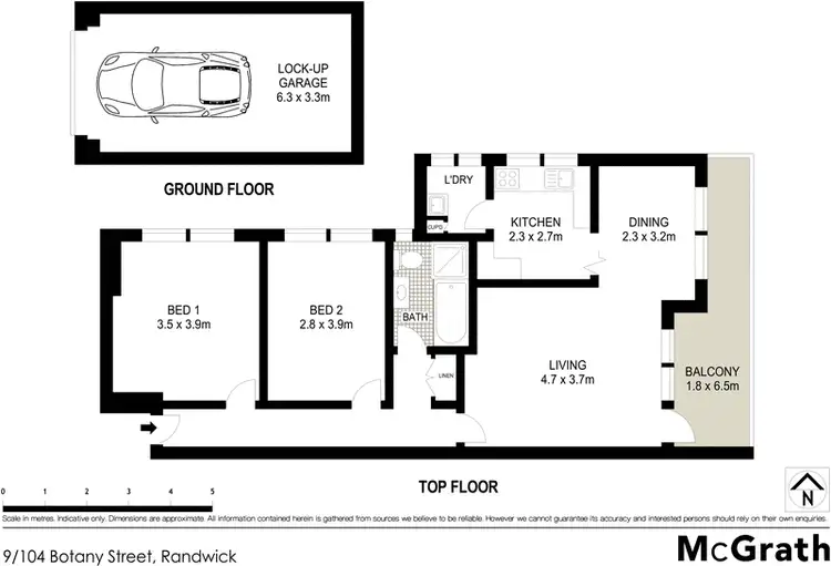 Floorplan of Homely apartment listing, 9/104 Botany Street, Kingsford NSW 2032