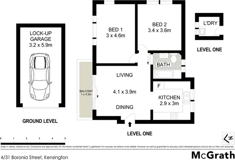 Floorplan of Homely apartment listing, 4/31 Boronia Street, Kensington NSW 2033