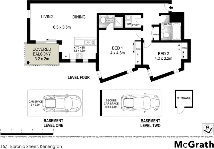 Floorplan of Homely apartment listing, 15/1 Boronia Street, Kensington NSW 2033