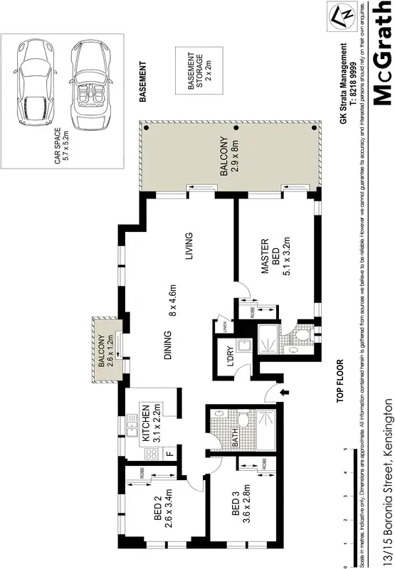 Floorplan of Homely apartment listing, 13/15 Boronia Street, Kensington NSW 2033