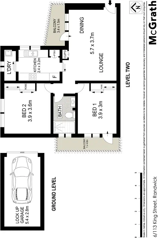 Floorplan of Homely apartment listing, 6/113 King Street, Randwick NSW 2031