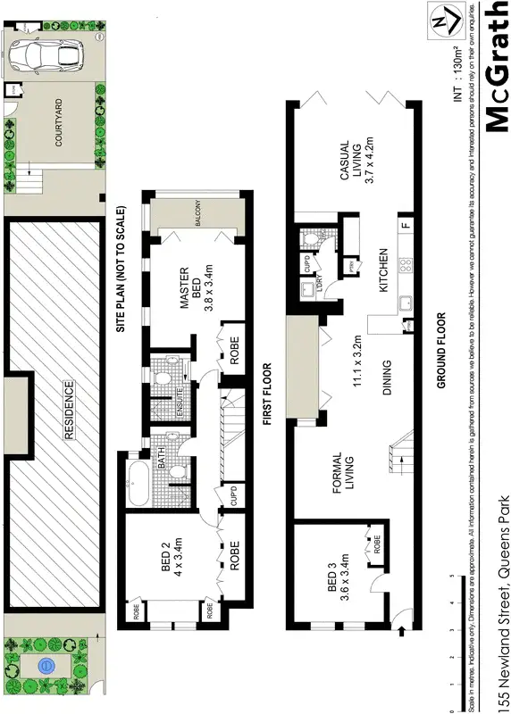 Floorplan of Homely house listing, 155 Newland Street, Queens Park NSW 2022