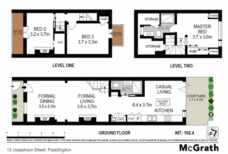 Floorplan of Homely house listing, 13 Josephson Street, Paddington NSW 2021