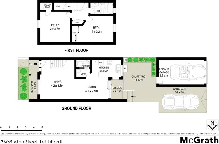 Floorplan of Homely townhouse listing, 36/69 Allen Street, Leichhardt NSW 2040